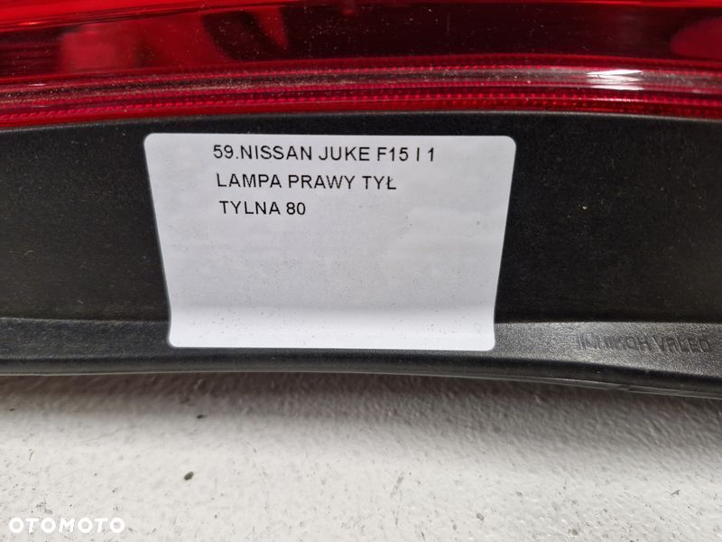NISSAN JUKE 1 I F15 LAMPA PRAWY TYŁ PRAWA TYLNA - 6