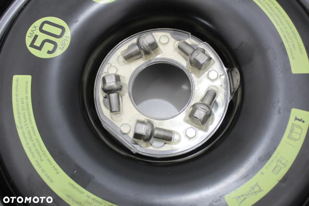 Koło dojazdowe + śruby dojazdówka 17" OE Mercedes SLK R171 W171 A1714000202 - 9