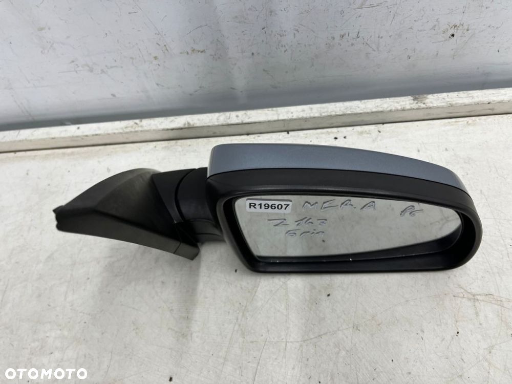Lusterko Opel Meriva A 03-10r. PRAWE kolor Z163 elektryczne zewnętrzne podgrzewane EUROPA 5 pin - 5