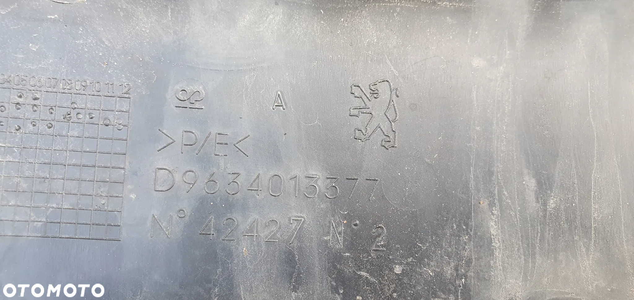 Listwa zderzaka prawy przód przednia prawa Peugeot 307 9634013377 - 4