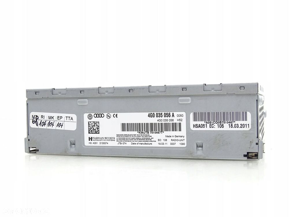 MODUŁ TUNER RADIA MMI AUDI A6 C7 4G A7 4G0035056A - 1