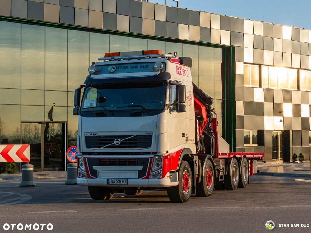 Volvo FH500 8x4 PALFINGER PK 60002 F HDS Żuraw Siodło Wciągarka - 7