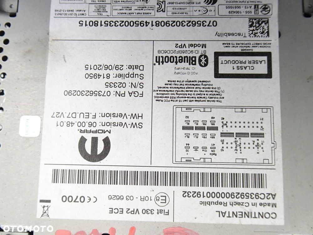radio cd fiat 500l 10r036626 - 9