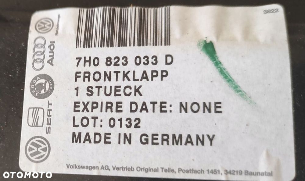 Maska Pokrywa Silnika Oryginał VW T5 04-09 OE - 4