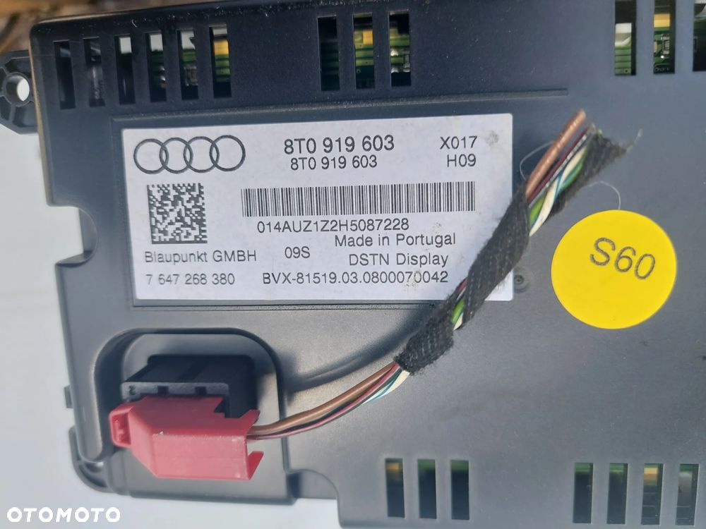 AUDI A4 B8 A5 WYŚWIETLACZ MONITOR EKRAN 8T0919603 - 2