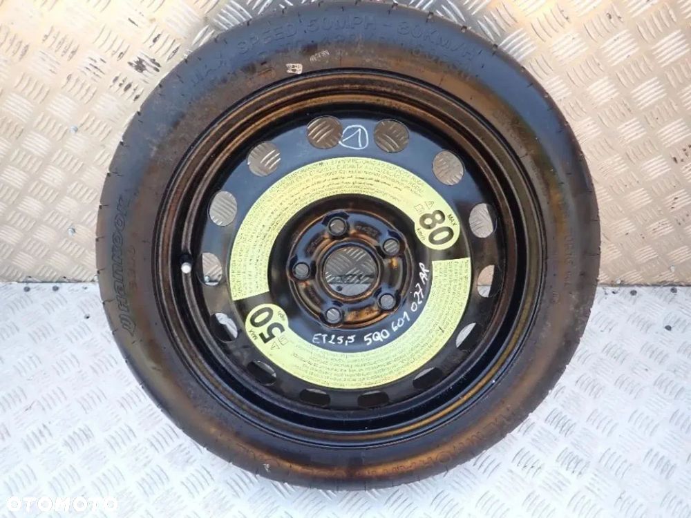 KOŁO DOJAZDOWE 5X112 125/70R16 5Q0601027AR 3,5JX16 RADOM - 1