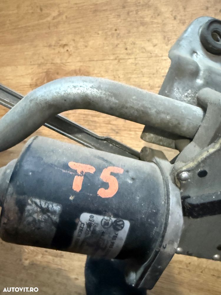 Ansamblu Ștergătoare / Timonerie cu Motoraș VW Transporter T5 Multivan Caravelle - Cod 7E1955113 - 3