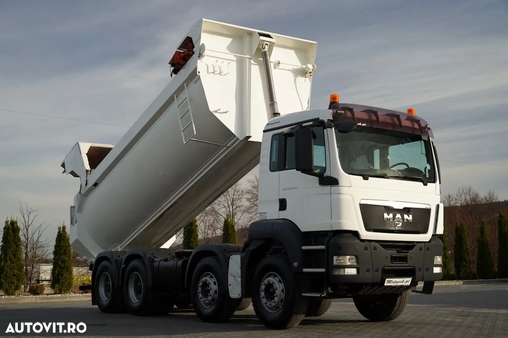 MAN TGS 35.440 / 8X4 / BASCULĂ SPATE / CLAPETĂ HIDRAULICĂ / MANUALĂ / EURO 5 - 5