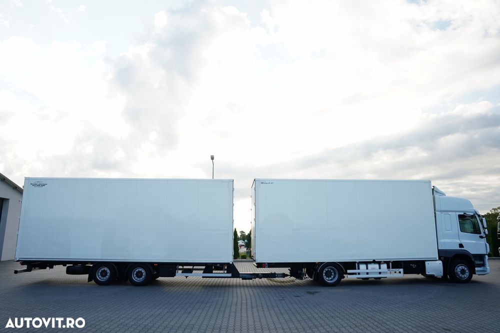 DAF CF 450 / COMBINAȚIE TANDEM 120 M3 / TRAFFIC / CONTAINER / 7.2 M + 8.0 M / LECITRAILER / PODEA REZISTENTĂ / EURO 6 - 10
