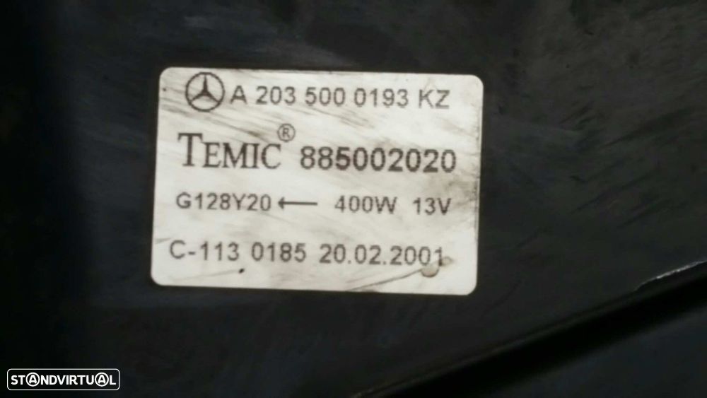 ELETROVENTILADOR MERCEDES CLASE C (W203) BERLINA 200 CDI (203.004) - 9