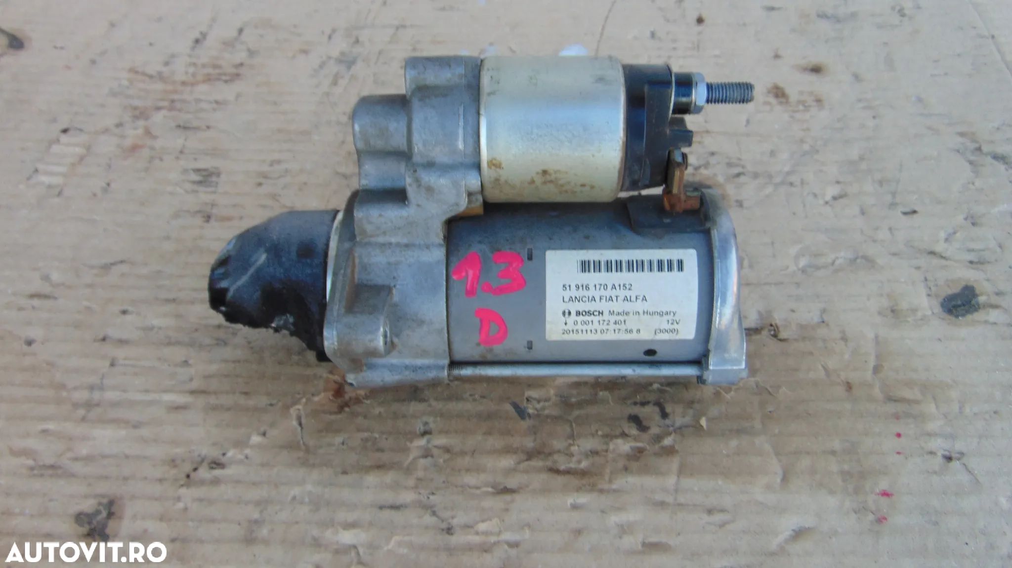 Electromotor Fiat 1.3 Tipo 500 500x 500c 500l panda punto evo aegea alfa romeo lancia 1.3 multijet - 1