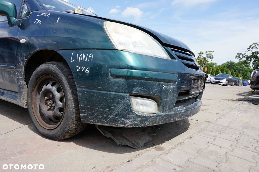 MASKA ZDERZAK BŁOTNIKI LAMPY LIANA  ZY6  SUZUKI 2001-2010 ZIELONY PRZÓD KOMPLETNY - 13