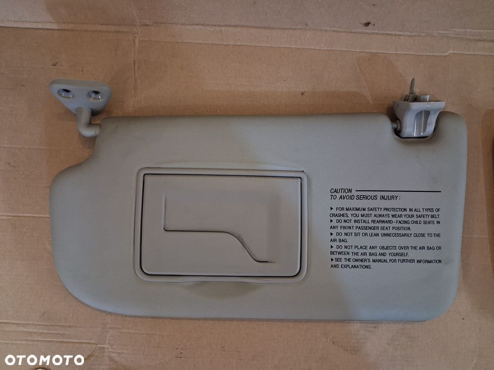 Osłony przeciwsłoneczne HYUNDAI TUCSON I  prawy lewy kpl BARDZO ŁADNY STAN! - 3