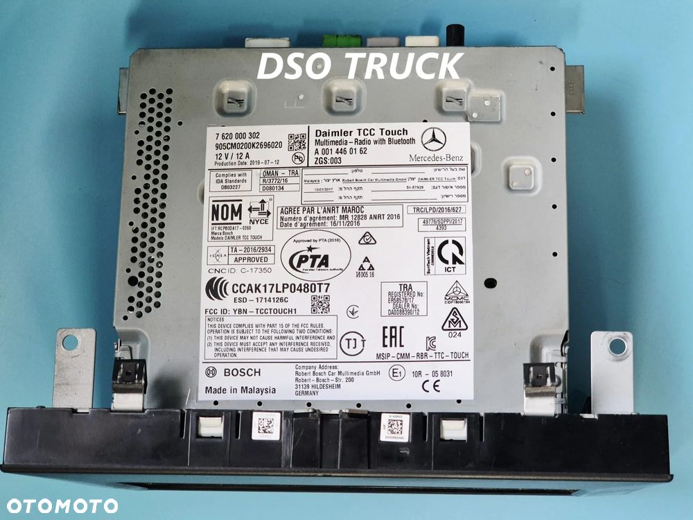 Radio Nawigacja Ekran Wyświetlacz A0014460162 MERCEDES ACTROS MP4 - 6