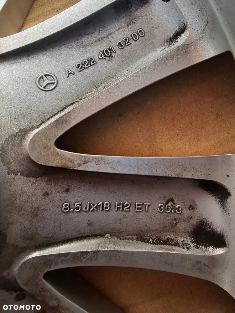 (F97) Mercedes-Benz OE S-klasa W222 W217 E W212 C W204 GLK / A2224013200 / 8,5Jx18 ET35.3 5x112 - 6