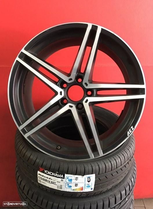 Jantes 19 AEZ 8.5x19 et 40 pretas polidas - 1