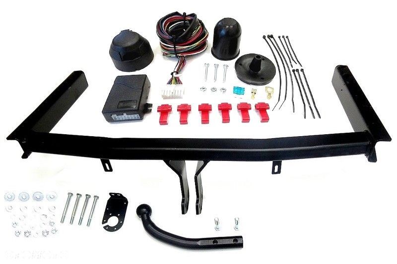 Nowy Kompletny Hak Holowniczy + Kula + Moduł + Wiązka Uniwersalna + Gniazdo elektr. do Audi A4 B6 B7 8E Sedan i Kombi od 2000 do 2008 GWARANCJA+adapter 7/13 - 1