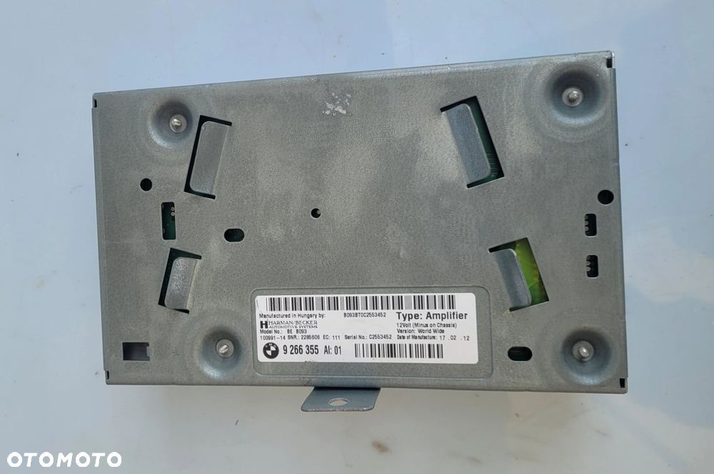 WZMACNIACZ SYSTEMU HIFI BMW F10 9266355 - 1