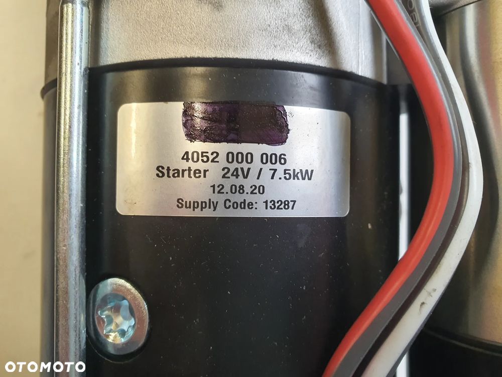 Rozrusznik 24V 7.5kW Mercedes Actros Axor Citaro Conecto Travego Tourismo 0071511301 - 2