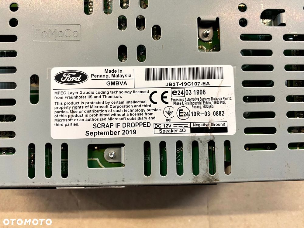 FORD RANGER IV 2020r - RADIO CD DVD JB3T-19C107-EA ACM MEDIA CZYTNIK - 3