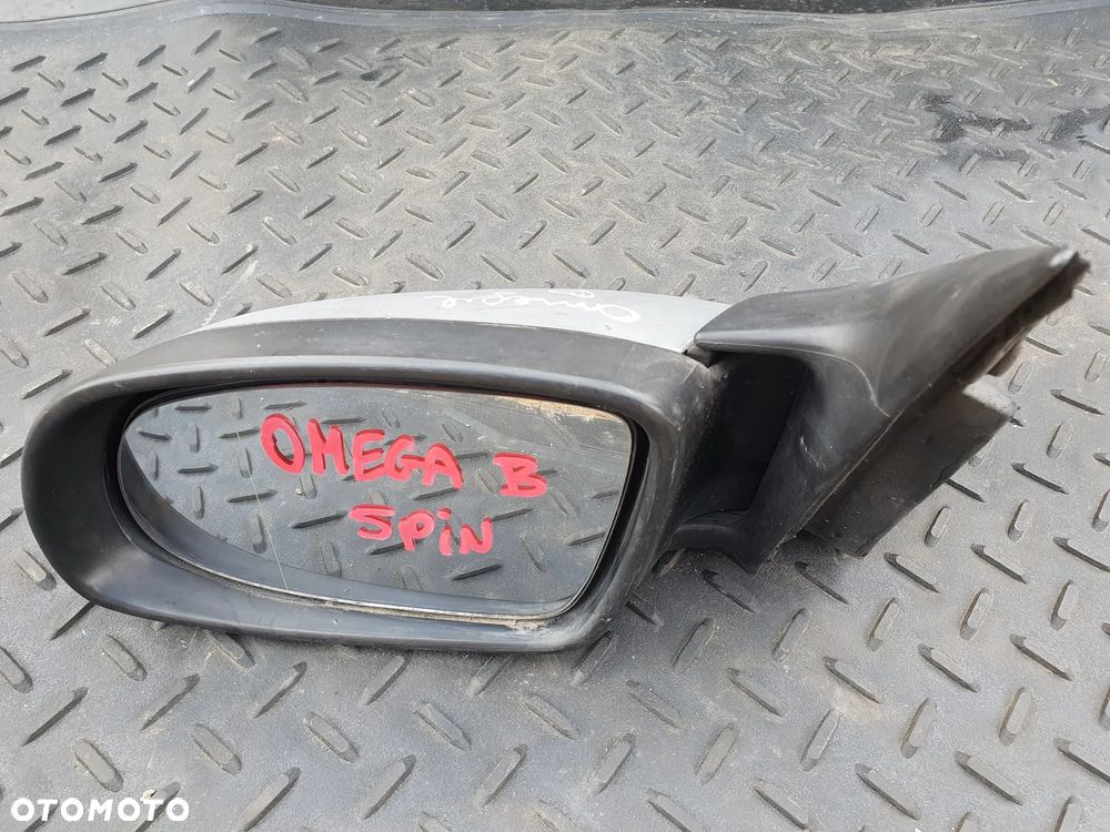OPEL OMEGA B LUSTERKO ZEWNĘTRZNE LEWE ELEKTRYCZNE 5PIN E1010357 SREBRNE - 2