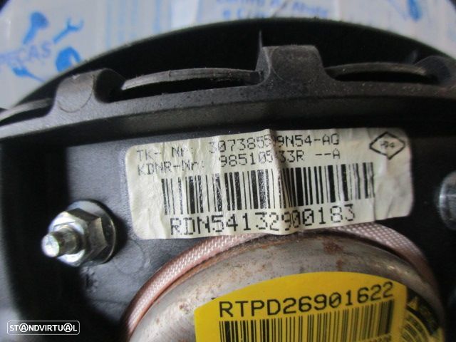 Airbag Condutor 985105433RA DACIA LOGAN 2 MCV FASE 1 2013 1.2I 75CV 5P BRANCA - 4