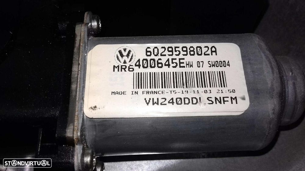 ELEVADOR DE VIDRO FRONTAL ESQUERDO VOLKSWAGEN POLO 2004 -6Q4837401H - 4