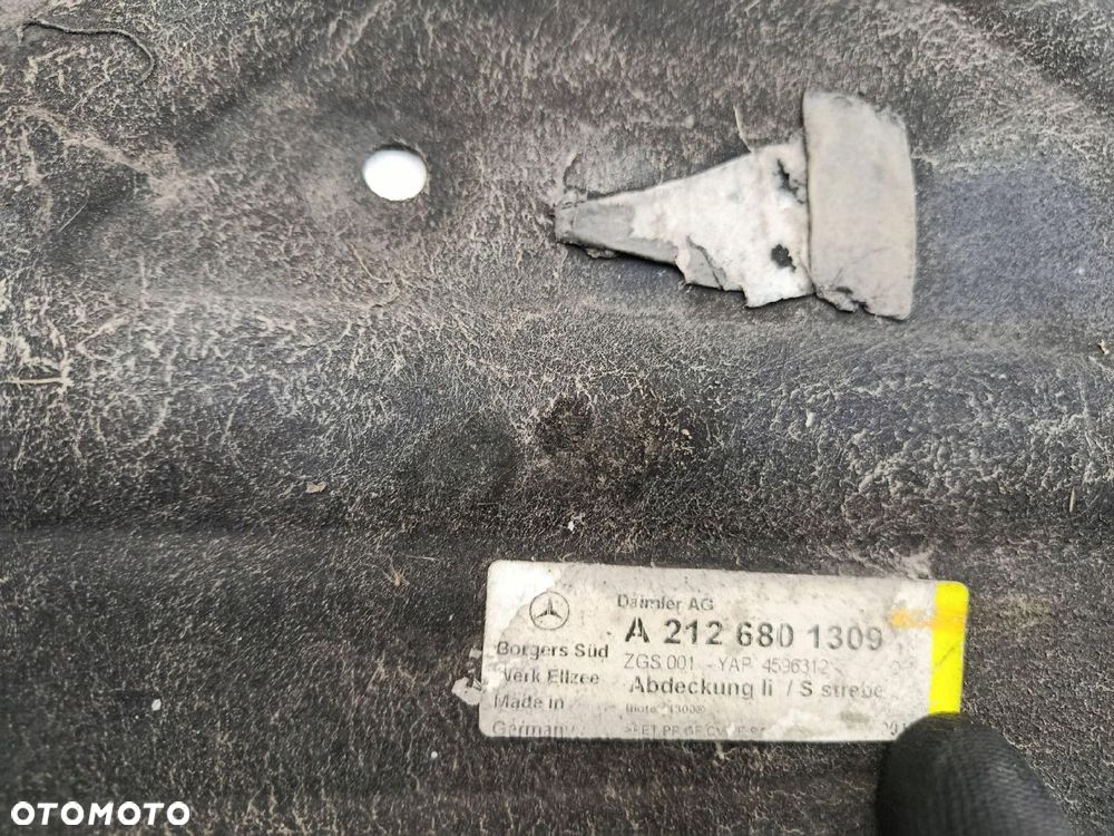 MERCEDES W212 OSŁONA PODWOZIA LEWA DOLNA A2126801309 - 3