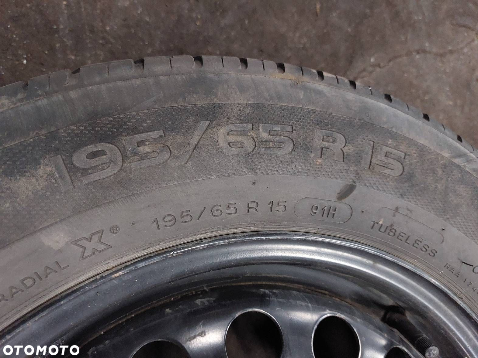 KOŁO FELGA OPONA ZAPAS 5X110 6Jx15 ET49 FI65,1 195/65R15 OPEL VECTRA B - 7