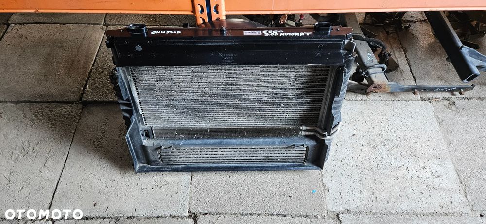 BMW 5 E60 E61 3.0D AUTOMAT Komplet chłodnic Chłodnice Chłodnica wody klimatyzacji Wentylator  7792832 6925724 - 1