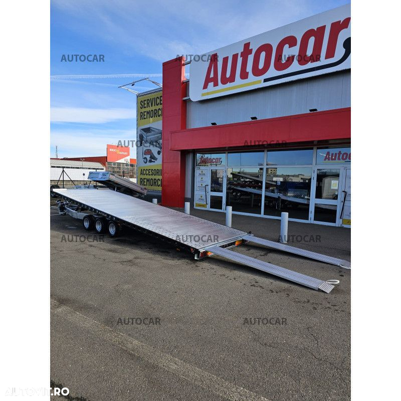 Wiola Trailer transport auto cu sistem de franare basculabile cu trei axe L35G65 P Supercars - 2