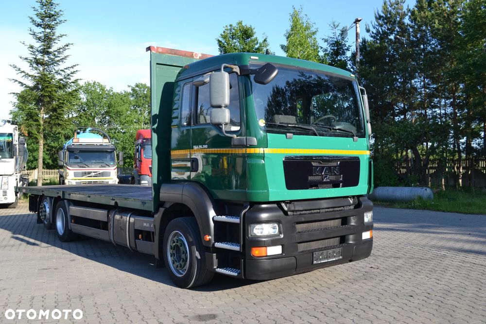 MAN TGA 26.310 ANALOGOWY TACHOGRAF 3 OŚ SKRETNA PLATFORMA dł. 8.7 m - 2
