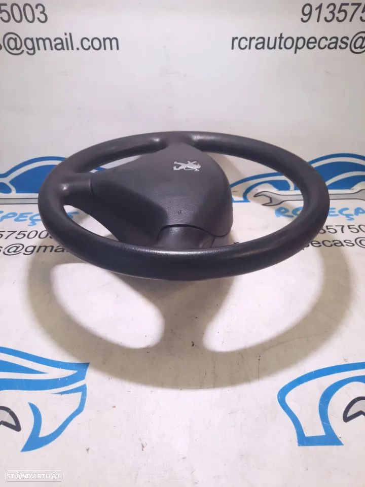 VOLANTE GUIADOR COMPLETO ORIGINAL PEUGEOT 307 AIRBAG 96345022 4109AR 96345028ZR - 2