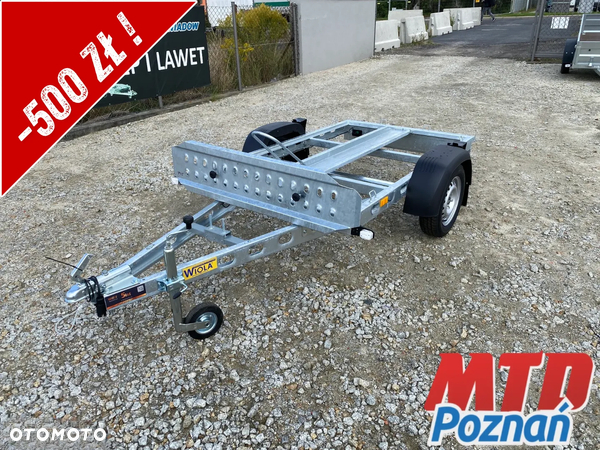 Wiola 220x130 cm MOTO N1 DO PRZEWOZU MOTOCYKLA PRZYCZEPA TYPU PREMIUM O PODWYŻSZONEJ WYTRZYMAŁOŚCI! MOCNA TŁOCZONA RAMA! | DOSTAWA | RATY | LEASING |
