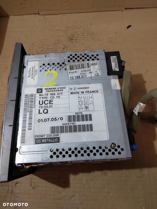 RADIO CD 70 NAVI nr 383555646 WYŚWIETLACZ OPEL VECTRA C - 7