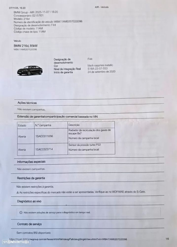 BMW 216 Gran Coupé d Pack Desportivo M - 55