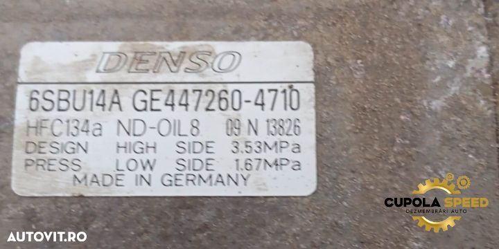 Compresor AC 2.0D 184Cp GE447260-4710 BMW Seria 5 F07 [2009 - 2013] - 2