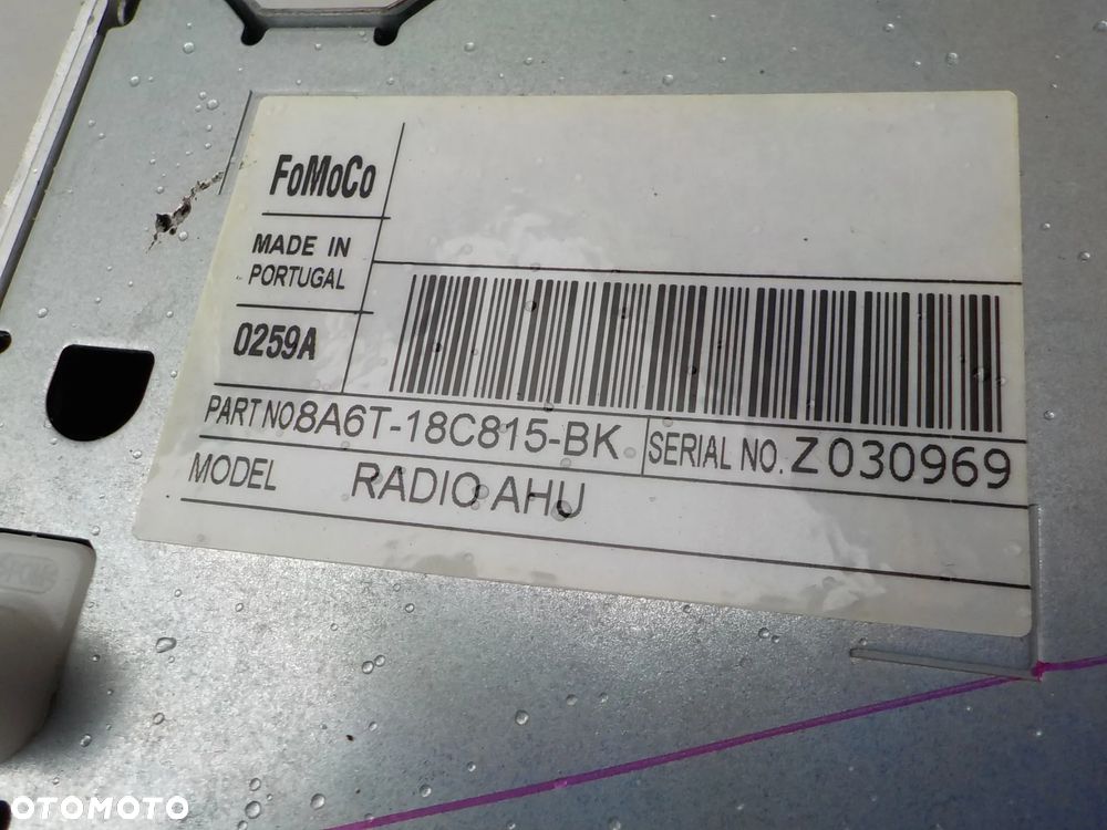 radio cd ford fiesta mk7 8A6T-18C815-BK - 2