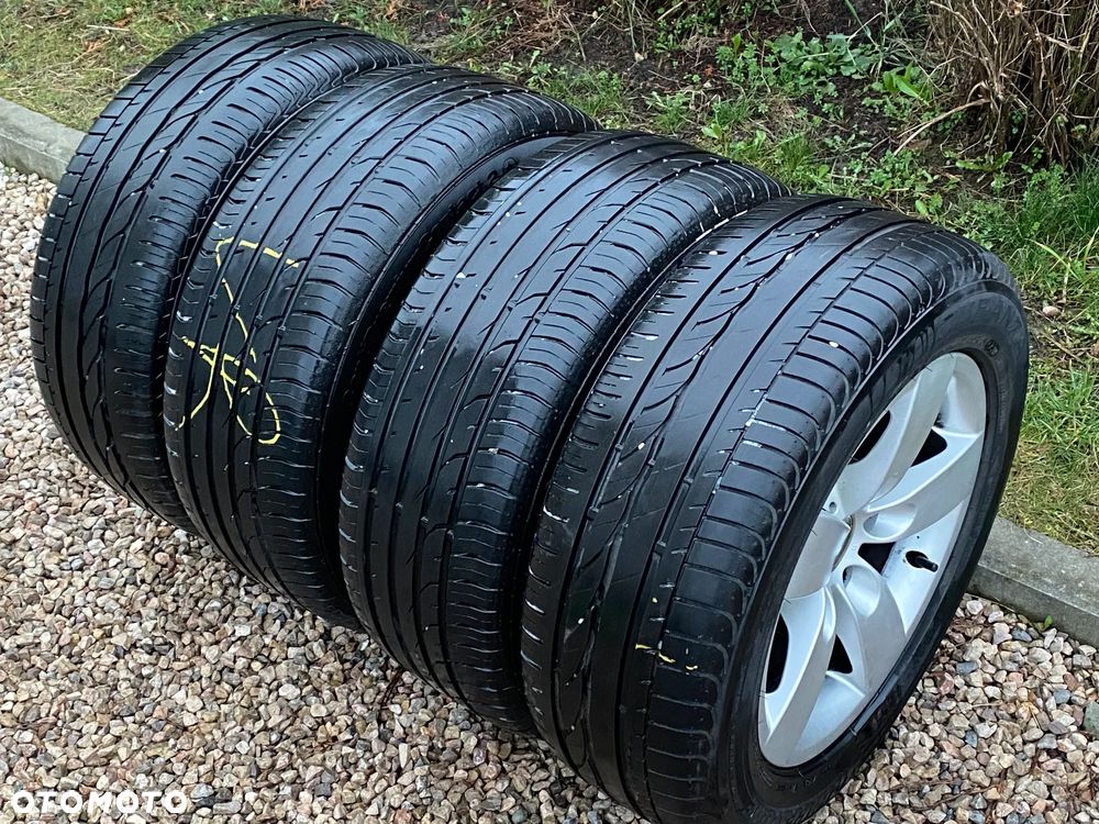 BMW Alufelgi 16 5x120 7Jx16H2 z oponami 225/55/16 Bridgestone Turanza ER300 - 13
