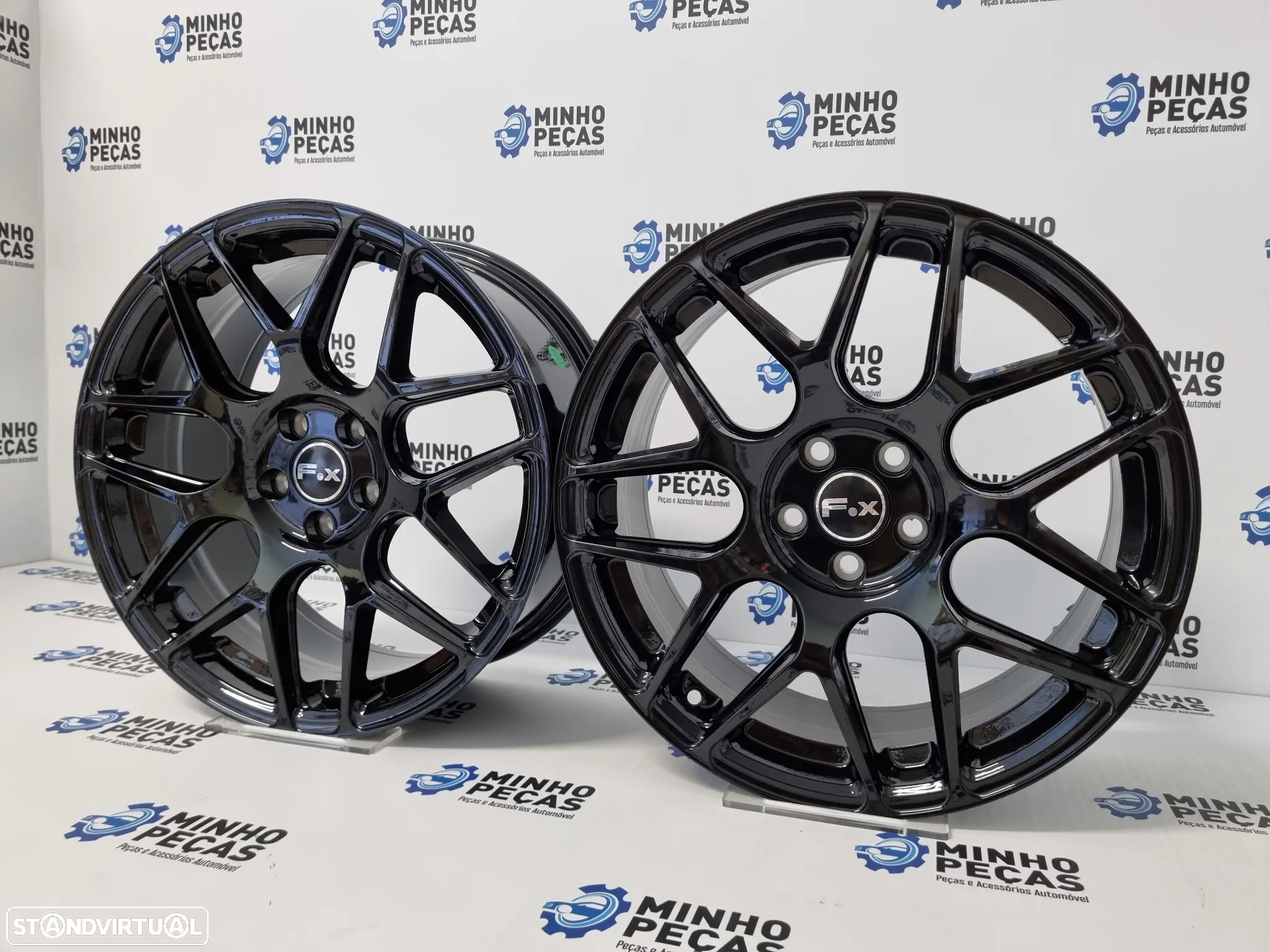 Jantes FOX PF3 em 17 Preto Brilho (5x100) - 3