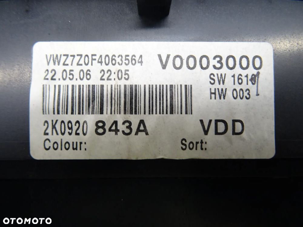 VW CADDY III 03-10 1.9 TDI LICZNIK ZEGAR ZEGARY - 7