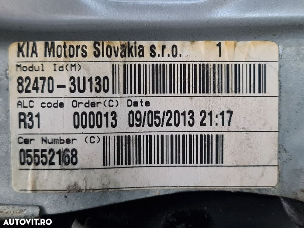 Usa Stanga Fata Kia Sportage III 2010 - 2016 SUV 4 Usi NEGRU (1231) - 3