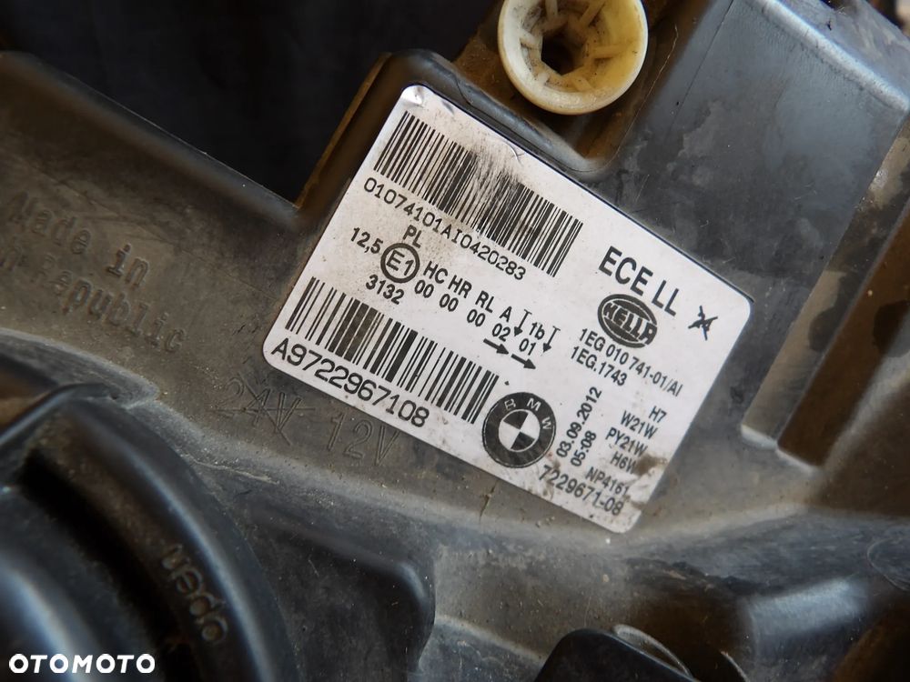 BMW - F20 - H7 - LEWA LAMPA PRZEDNIA - EUROPA - 7229671 - 9