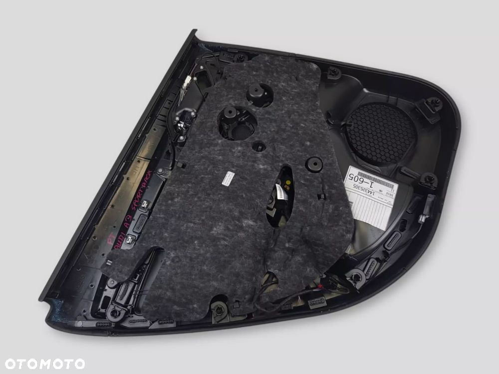 Tapicerka Boczek drzwi Prawy Tył Audi A3 8V Sportback 8V4867306 - 6