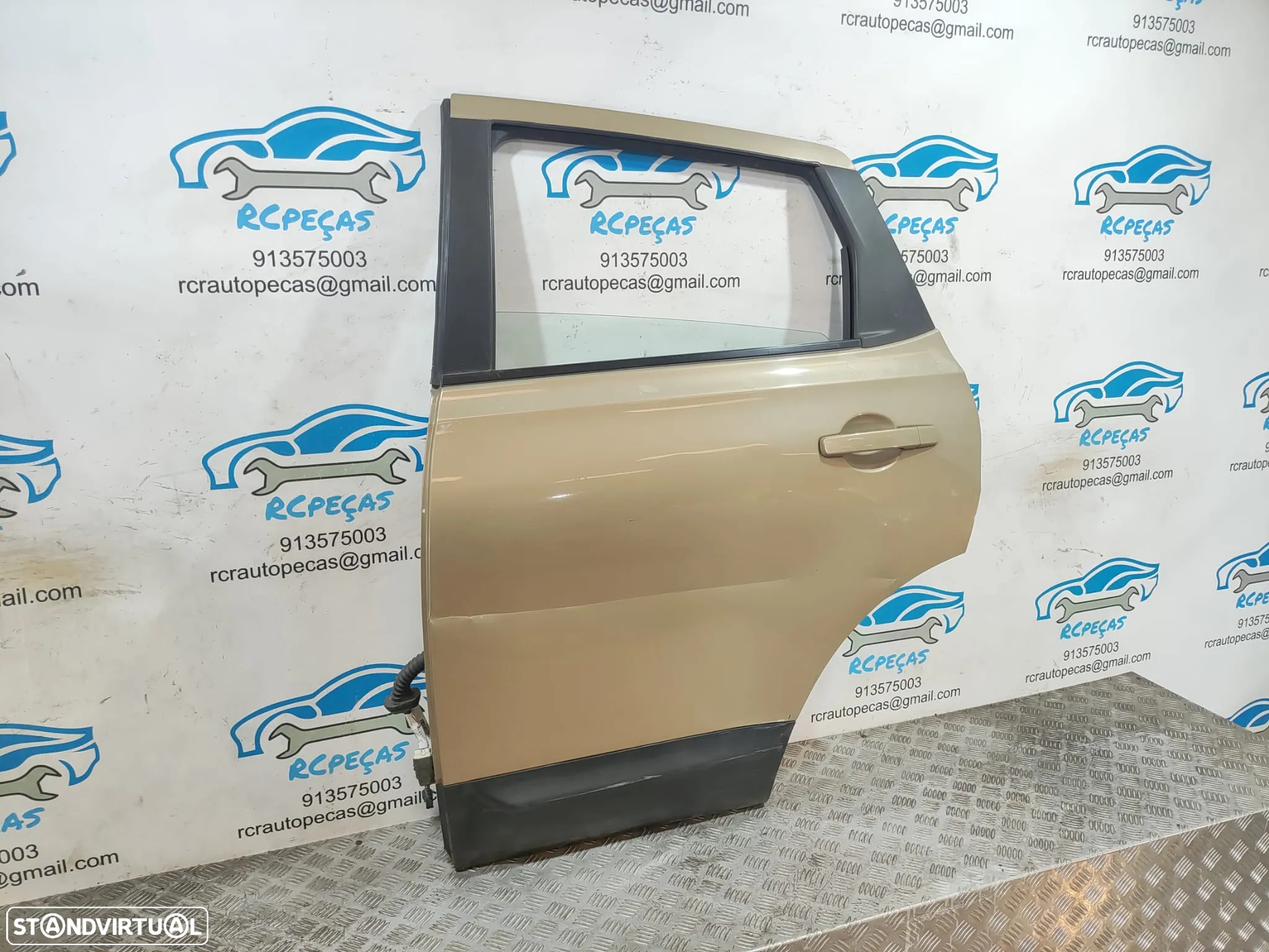 Porta Traseira Esquerda NISSAN QASHQAI J10 Fecho Elevador Motor Puxador Vidro - 4