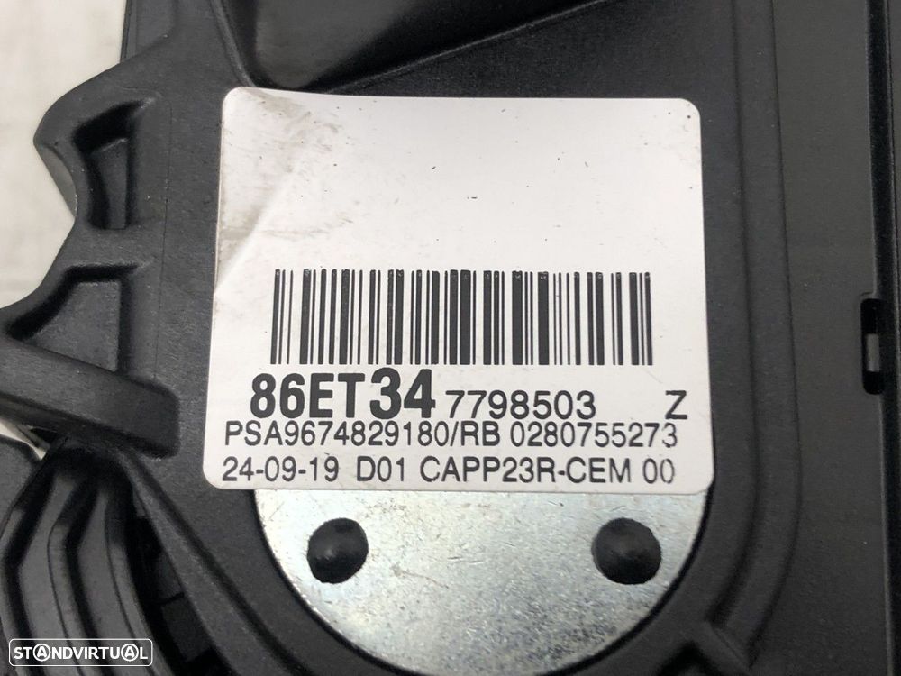 Pedal acelerador elétrico PEUGEOT 3008 SUV (M_) 1.6 BlueHDi 120 REF. 9674829180 - 4