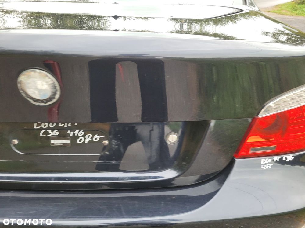 KLAPA TYŁ TYLNA BAGAŻNIKA BMW E60 LIFT 416 CARBONSCHWARZ ORG LAKIER C36 - 5