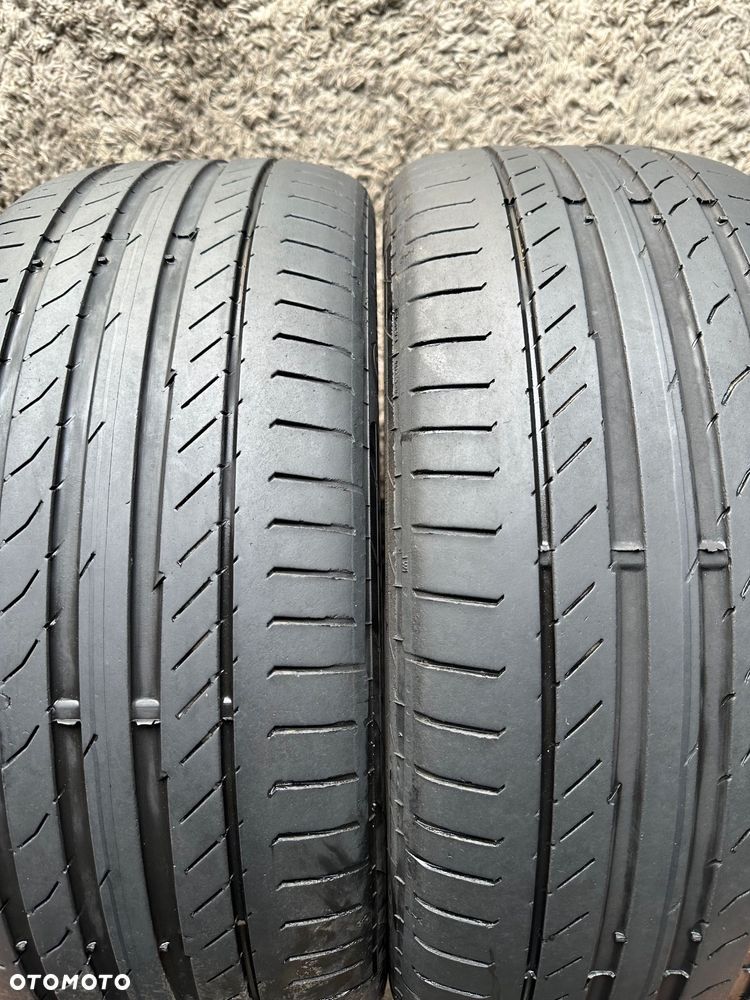 2022r Para dwie sztuki 225/45/18 R18 91Y opony letnie Continental Contisportcontact 5 SSR Runflat RSC Radom lato BMW F30 - 1