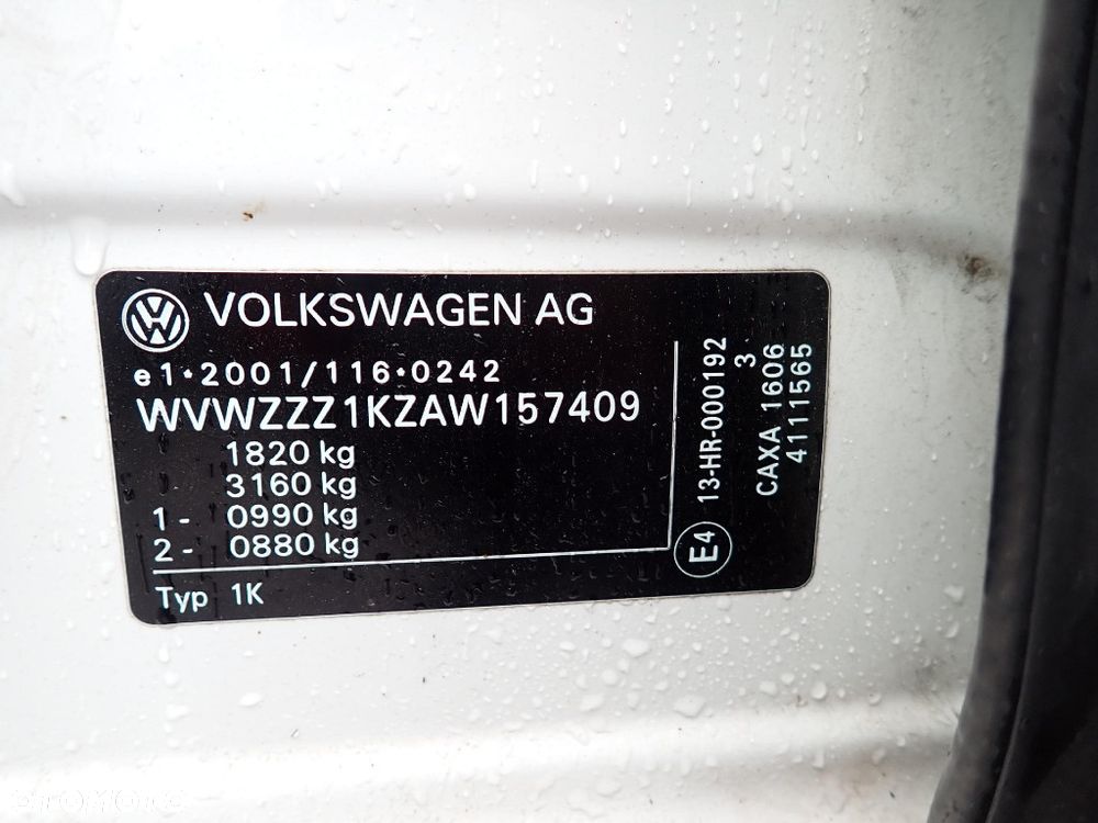 CZĘŚCI - Vw Golf VI 6 1,4 TSI 122KM CAXA HB 5D 6B MCB lakier LB9A 2009r. INDEX - 10276 - 8