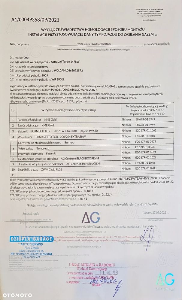 STEROWNIK KOMPUTER GAZU ZENIT PRZEWODY WIĄZKA WTRYSKI KOMPLETNA OPEL ASTRA H 2.0 TURBO - 20
